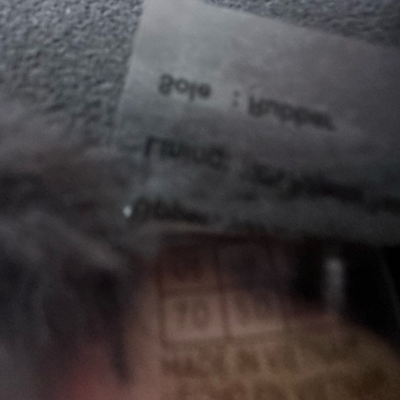 Tom’s NWOB Paxton Slip On Faux Fur Zippered Back size 7 Charcoal Gray Suede - Picture 12 of 12